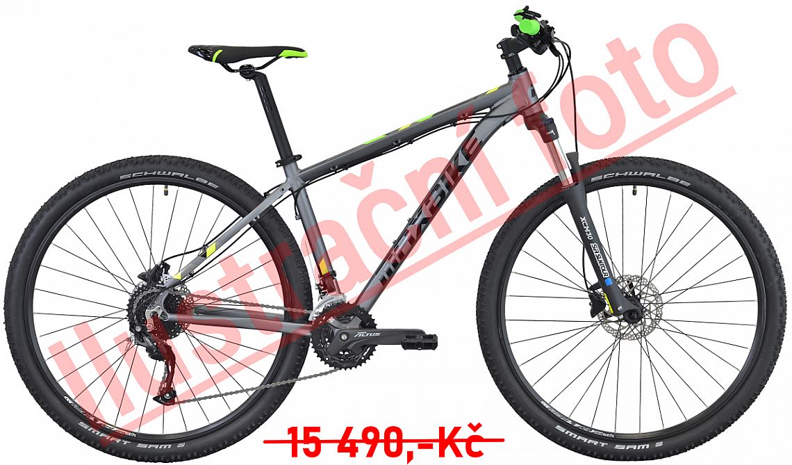 MAXBIKE TOBA 29 šedá 19"